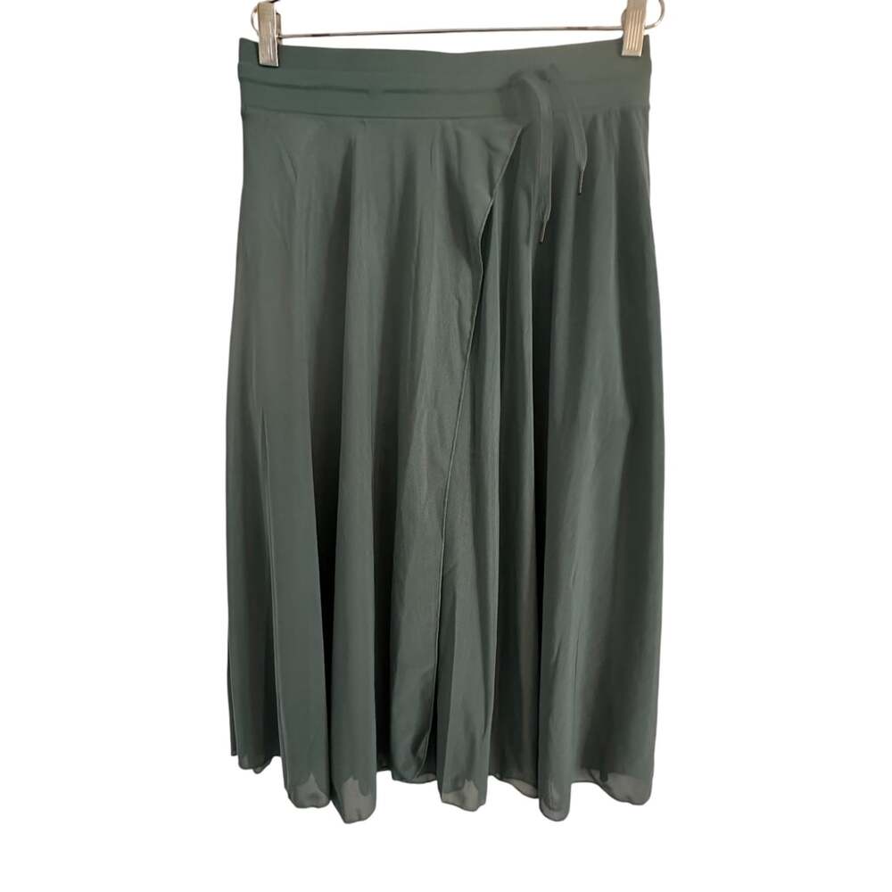 Athletic skort womens size large wrap skirt shorts with pockets green *see picks